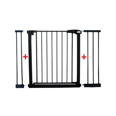 Poarta de siguranta din metal 79-115 cm r-sport s3 - negru edeedijlb328-3negru