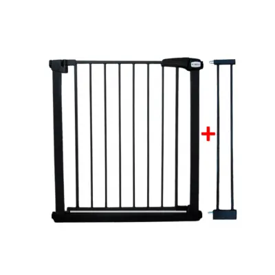 Poarta de siguranta din metal 79-94 cm r-sport s1 - negru edeedijlb328-1negru