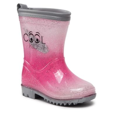 Cizme de cauciuc Perletti cu sclipici marime 24 25 roz fuchsia SOLPE155962