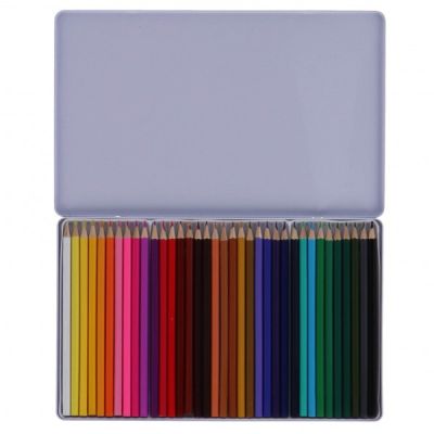 Set 36 creioane colorate in cutie metalica SOLOS645-0050
