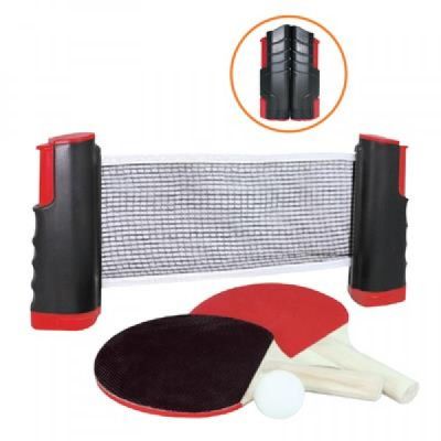 Set fileu telescopic cu 2 palete si minge tenis de masa SOLOS744-1377