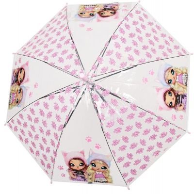 Umbrela Perletti Surprise automata rezistenta la vant transparenta 45 cm SOLPE75075