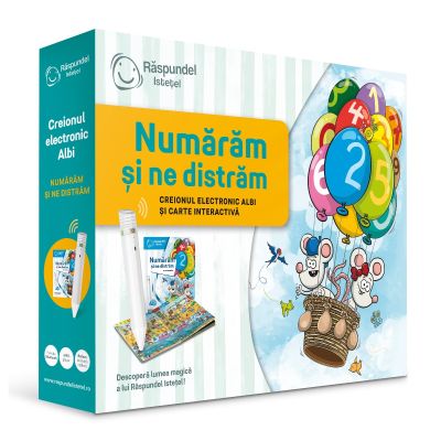 Pachet Raspundel Istetel, creion si carte Numaram si ne distram BKF52687