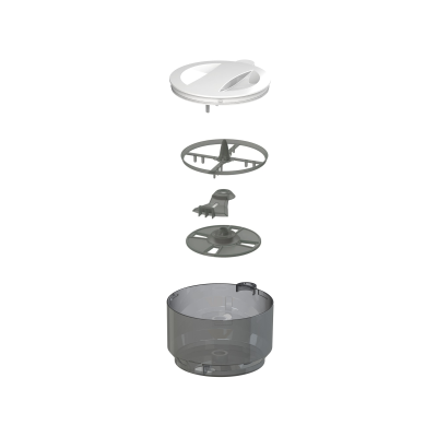 Rezervor pudra complet  cu set 3 palete si capac Formula Pro Advanced