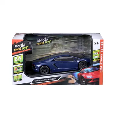 MAISTO MASINUTA CU TELECOMANDA 2.4GHz LAMBORGHINI AVENTADOR COUPE SCARA 1 LA 24 VIVMST81522