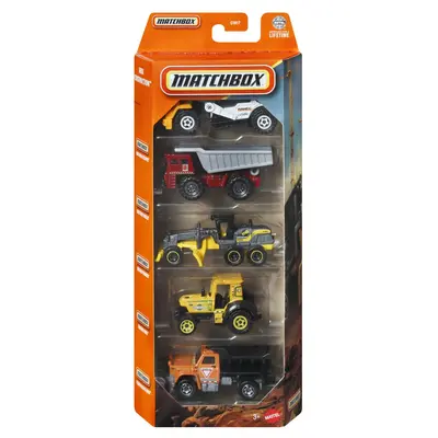 MATCHBOX SET 5 MASINUTE METALICE CONSTRUCTION SCARA 1 LA 64 VIVMTC1817_JBX34
