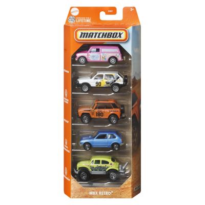 MATCHBOX SET 5 MASINUTE METALICE MBX RETRO SCARA 1 LA 64 VIVMTC1817_JBX36