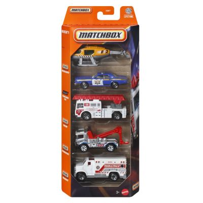 MATCHBOX SET 5 MASINUTE METALICE RESCUE SCARA 1 LA 64 VIVMTC1817_JBX37