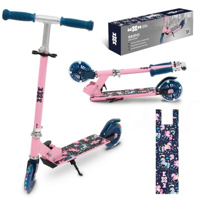Trotineta Pliabila, Wxm, Skipo Unicorn, Aluminiu, Roti Led 120mm, Pana La 50 Kg, Multicolor Pjbhsskic01