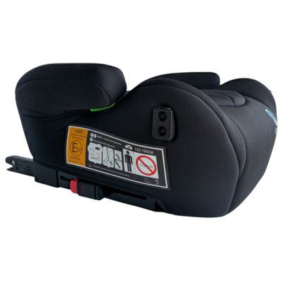 Inaltator auto copii KidsCare FixiGo cu Isofix, 125-150cm, husa lavabila, Negru, omologat R129 i-Size SUPKC_Fixigo_negru