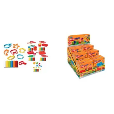 Set 6 bucati plastilina cu forme Globo SOLGL40394