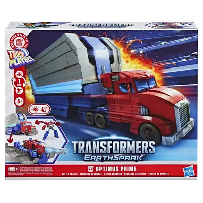 TRANSFORMERS EARTHSPARK CAMION CU REMORCA DE LUPTA OPTIMUS PRIME VIVG0750