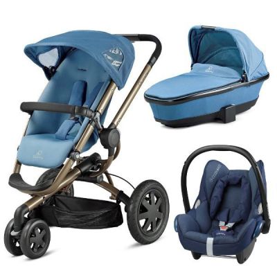 Carucior Buzz blue + Landou Foldable + Cos Auto Maxi Cosi Cabriofix - BCT60305_2B