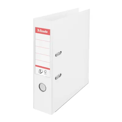 Biblioraft Esselte No.1 Power, PP/PP, A4, 75 mm, VIVIDA alb BPTCSL1101