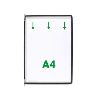 Display Tarifold, A4, 10 bucati/set, negru BPTCTA114007