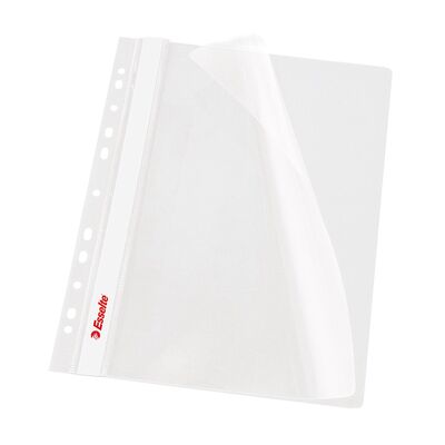 Dosar PP cu multiperforatii Esselte VIVIDA, A4, alb, 10 buc/set BPTCSL000131