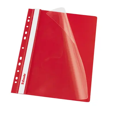 Dosar PP cu multiperforatii Esselte VIVIDA, A4, rosu, 10 buc/set BPTCSL000133