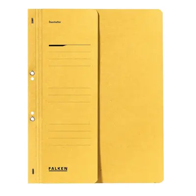 Dosar cu gauri 1/2 Lux Falken, carton, 250 g/mp, galben BPTCFA0935