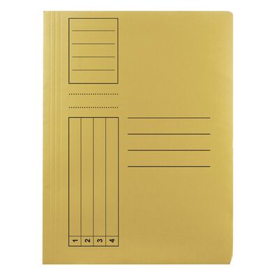 Dosar cu sina Basic, carton, galben BPTCRQ010615