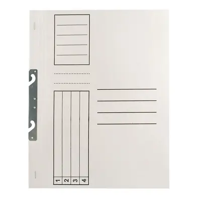 Dosar de incopciat 1/1, carton, alb, 25 bucati/set BPTCDL2507