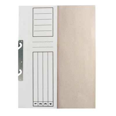 Dosar de incopciat 1/2, carton, alb, 10 bucati/set BPTCDL304M