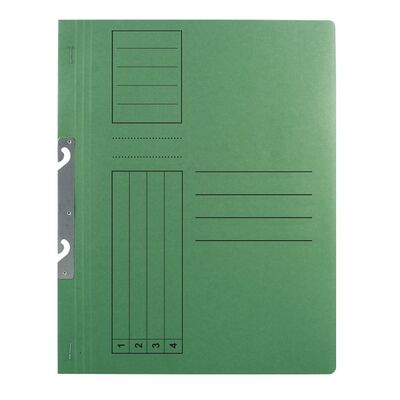 Dosar incopciat 1/1 Basic, carton, vernil, 10 bucati/set BPTCRQ010634