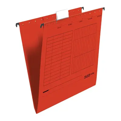 Dosar suspendabil Falken, carton, rosu, 25 bucati/cutie BPTCFA0952