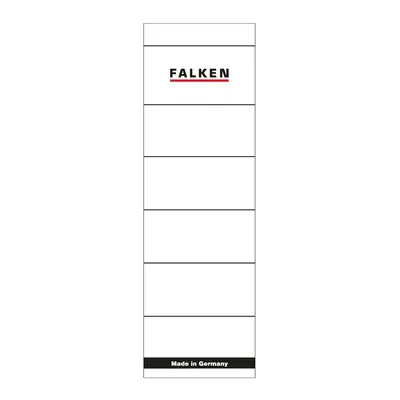 Etichete Falken autoadezive, pentru bibliorafturi,  60 x 190 mm, alb BPTCFA0661