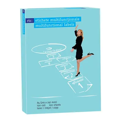 Etichete autoadezive RTC, A4, 105 x 35 mm, 1600 bucati, 100 coli/top BPTCRH1008