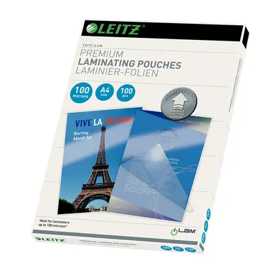 Folie Leitz UDT pentru laminare la cald, A4, 100 microni BPTCSL091005
