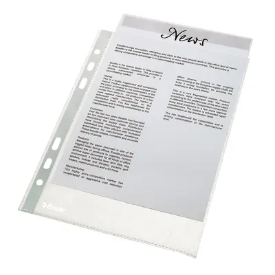 Folie de protectie Esselte Economy, A4, 35 microni, set de 100 buc BPTCSL080910