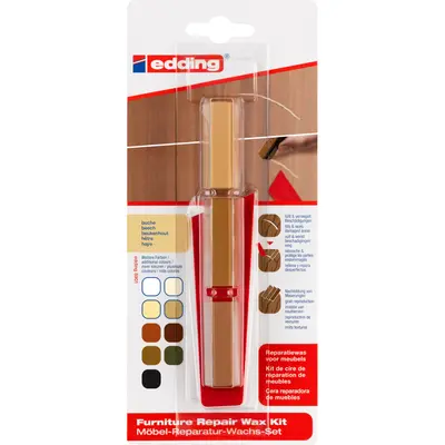 Kit Edding 8901, ceara pentru reparatii mobila, fag, blister BPTCED89018B