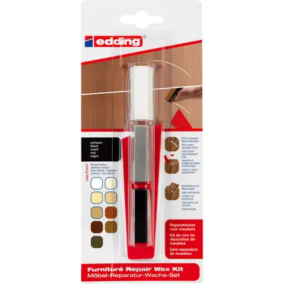 Kit Edding 8901, ceara pentru reparatii mobila, negru, blister BPTCED890101