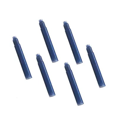 Patroane cerneala, scurte, albastru, 6 bucati/cutie BPTCRR40163