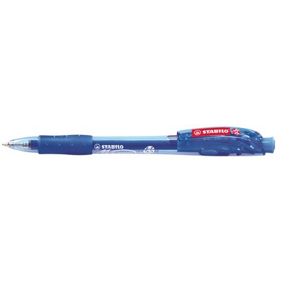Pix cu mecanism, Stabilo, Marathon 318, 0.38 mm, albastru, 10 bucati/cutie BPTCSW3183