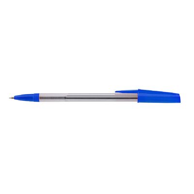 Pix fara mecanism, corp transparent, scriere albastru, 50 bucati/cutie BPTCAY999956