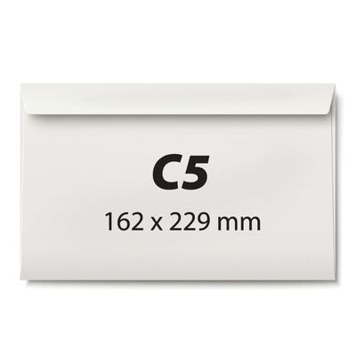 Plic C5, 162 x 229 mm, alb, autoadeziv, 70 g/mp, 500 bucati/cutie BPTCKF30315