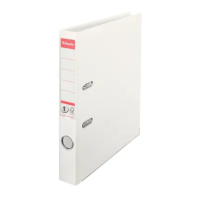 Biblioraft Esselte No.1 Power, PP/PP, A4, 50 mm, VIVIDA alb BPTCSL1201