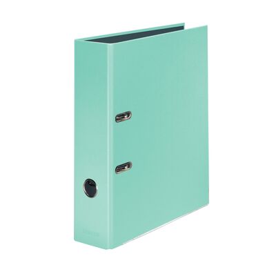 Biblioraft Falken Pastel, carton laminat, A4, 80 mm, verde menta BPTCFA062628