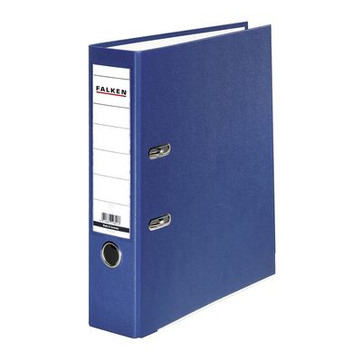 Biblioraft Falken plastifiat, 80 mm, albastru BPTCFA029804