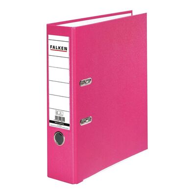 Biblioraft Falken plastifiat, 80 mm, roz BPTCFA029811