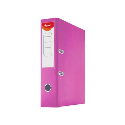 Biblioraft Noki, A4, 75 mm, PP, carton roz BPTCDY000119