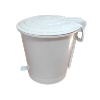 Cos gunoi cu pedala, Ergo, 10 l, alb BPTCPR000252