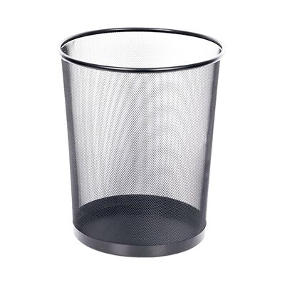 Cos metalic pentru birou, Memoris-Precious, 15 l, negru BPTCBV012191