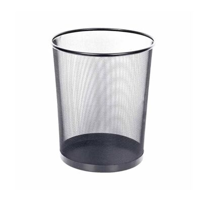 Cos metalic pentru birou, mesh, 15 l, negru BPTCLW012191