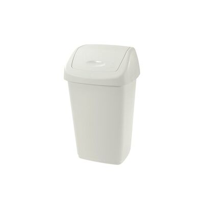 Cos pentru gunoi, Aurora, 25 l, capac batant, 25 l, crem BPTCPR701674