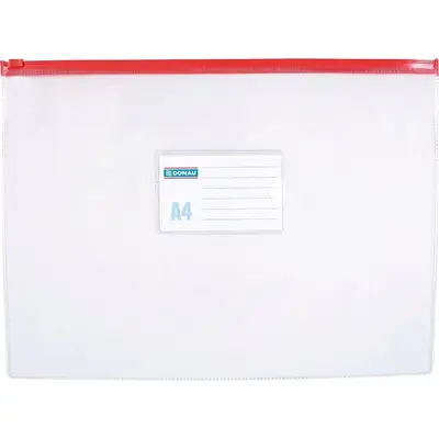 Mapa cu fermoar Donau, A4, plastic BPTCDN100598