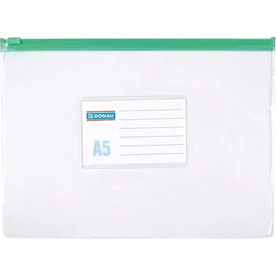 Mapa cu fermoar Donau, A5, plastic BPTCDN100597