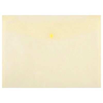 Mapa documente, Donau, A4, inchidere cu capsa, plastic, galben transparent BPTCDN100655