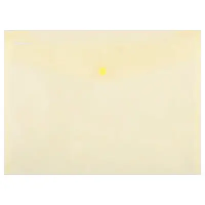 Mapa documente, Donau, A4, inchidere cu capsa, plastic, galben transparent BPTCDN100655